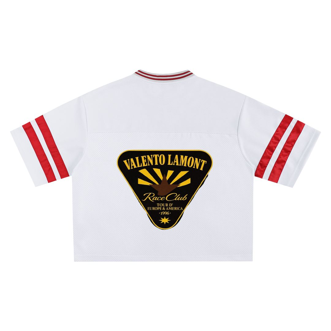 Taped Mesh Boxy T-shirt