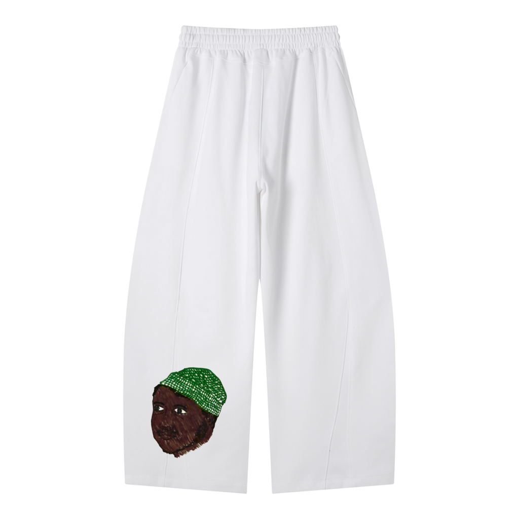 Heavyweight Wide Leg Panel Sweatpants