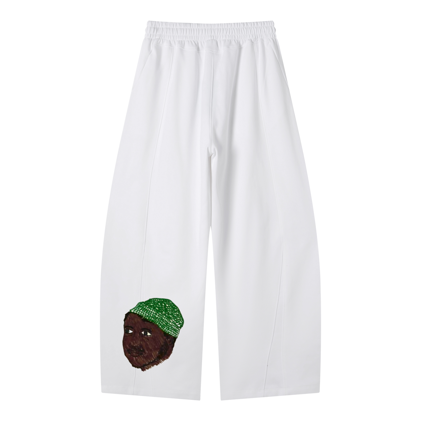 Heavyweight Wide Leg Panel Sweatpants