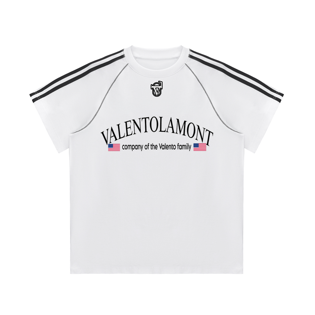 Striped Contrast Stitch T-Shirt