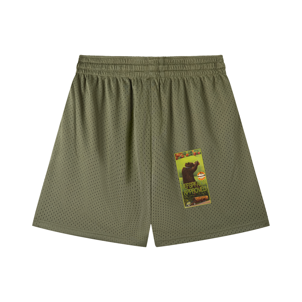 Mesh Drawstring Shorts