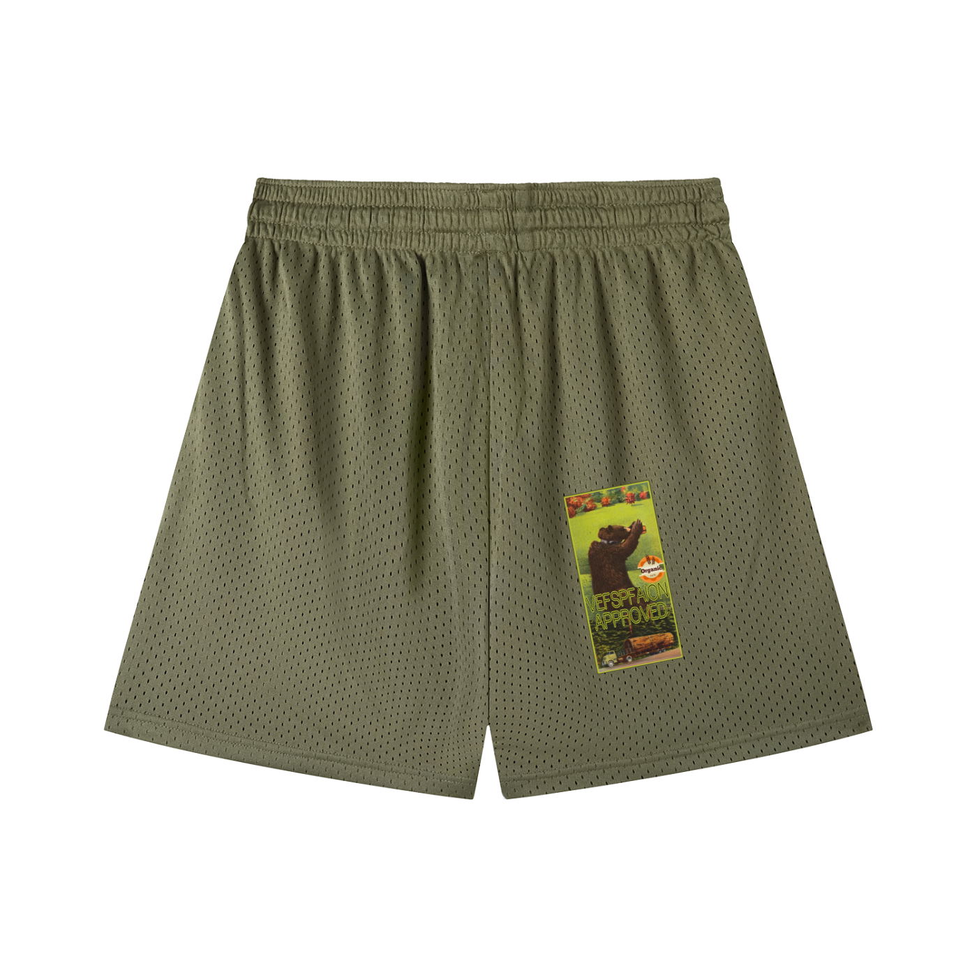 Mesh Drawstring Shorts