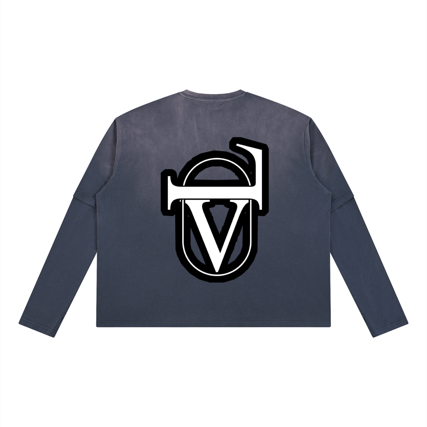 Unisex Vintage Wash Layered T-Shirt