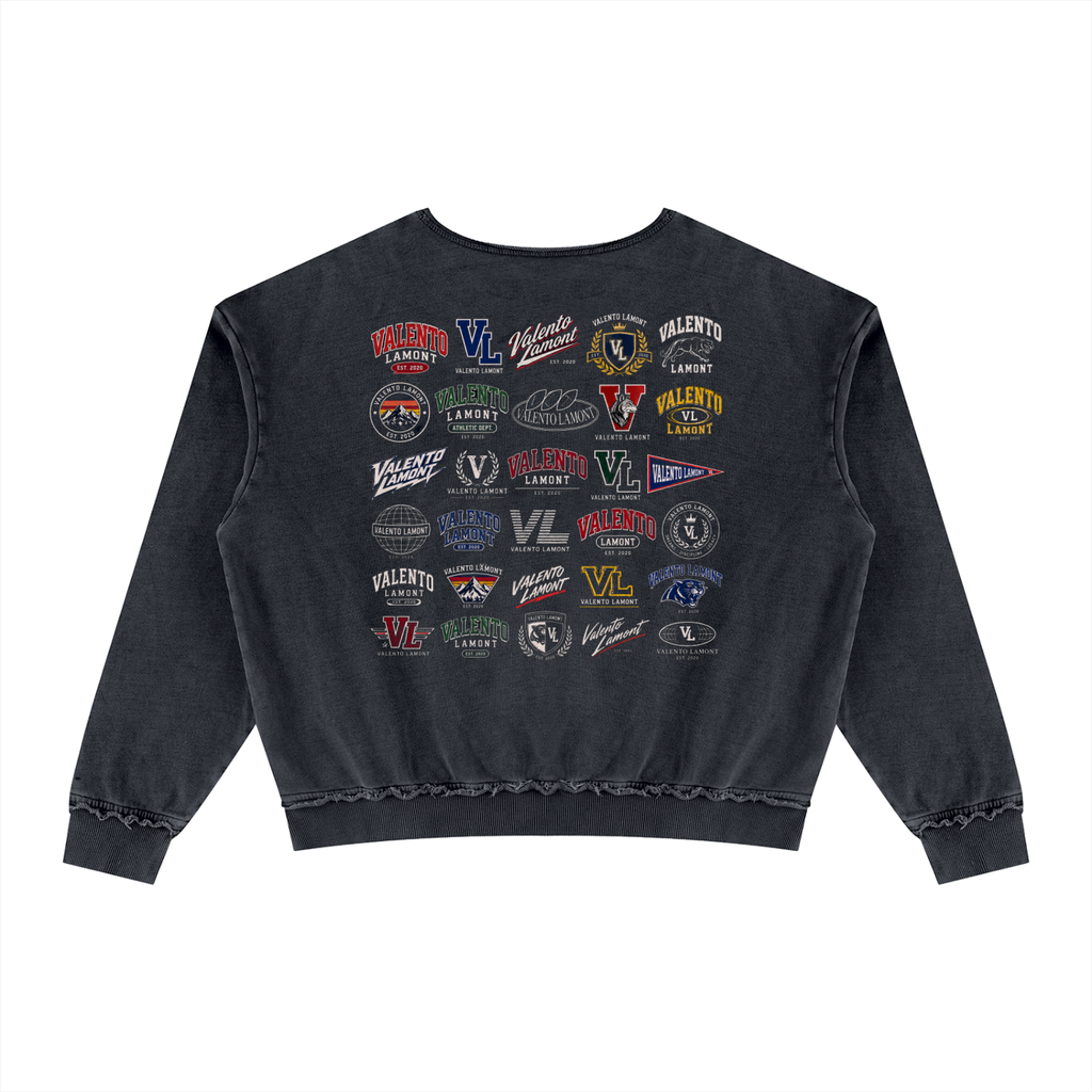 Unisex Raw Edge Crewneck Sweatshirt