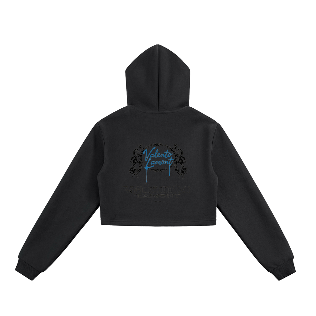 Essential Cropped Zip-Up Hoodie