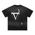 Sun Fade Hand-Frayed Cotton T-Shirt