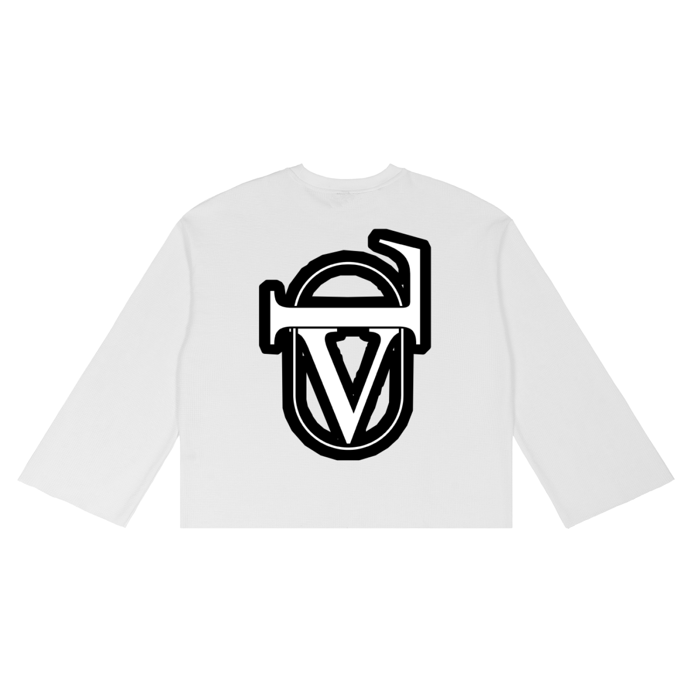 V Waffle Raw Edge T-Shirt