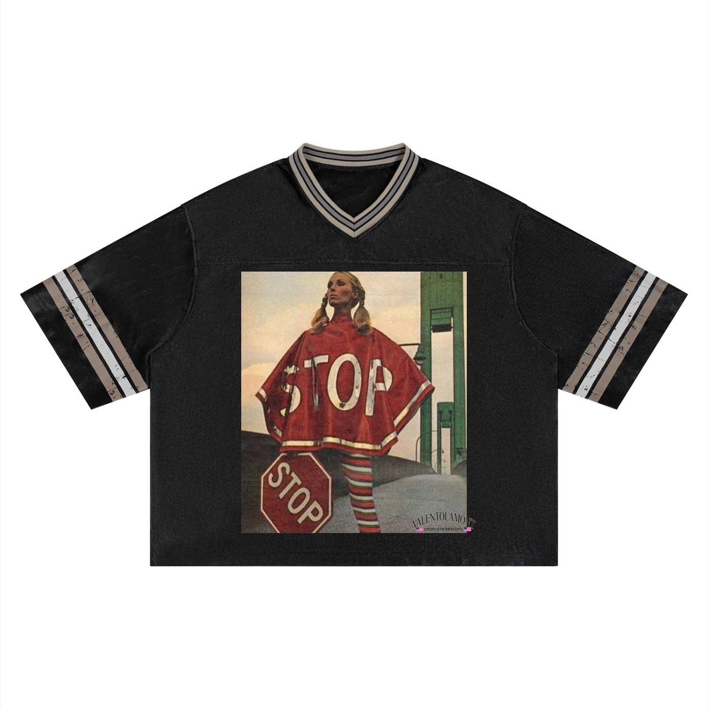 Unisex Boxy Striped Soccer Jersey