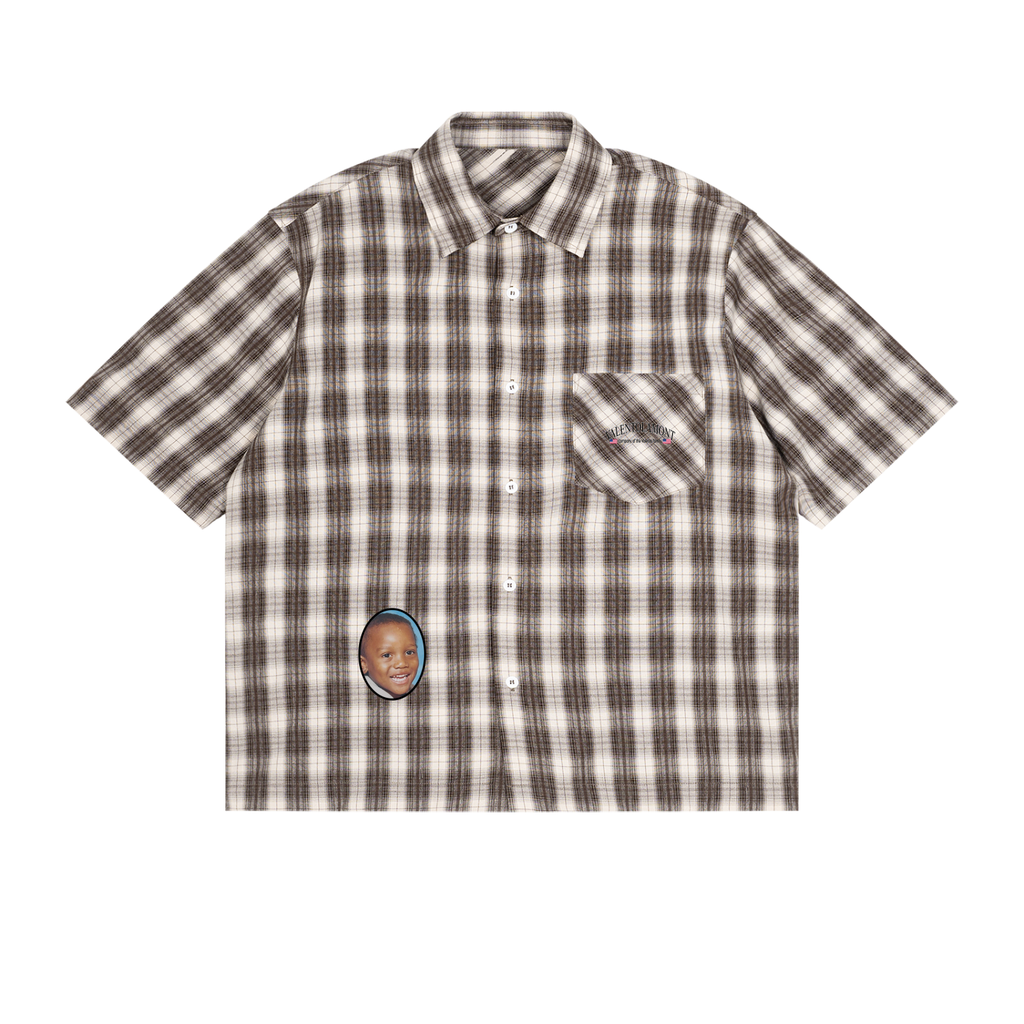Unisex Boxy Plaid Short Sleeve Shirt