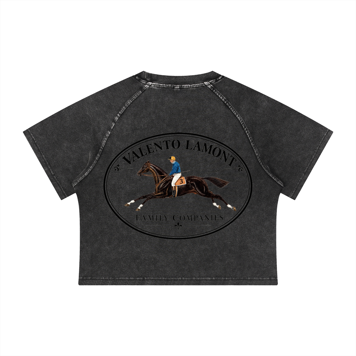 Women's Mineral Wash Raglan Crop T-Shirt