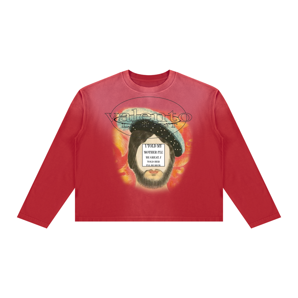 Unisex Sunfade Boxy Long Sleeve T-Shirt