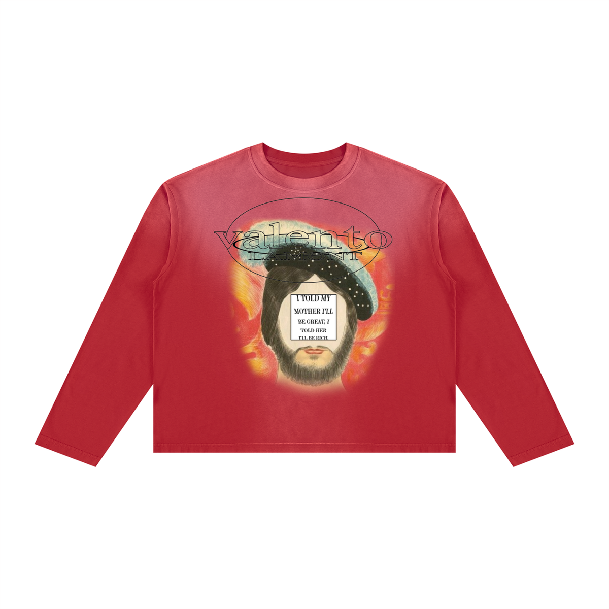 Unisex Sunfade Boxy Long Sleeve T-Shirt