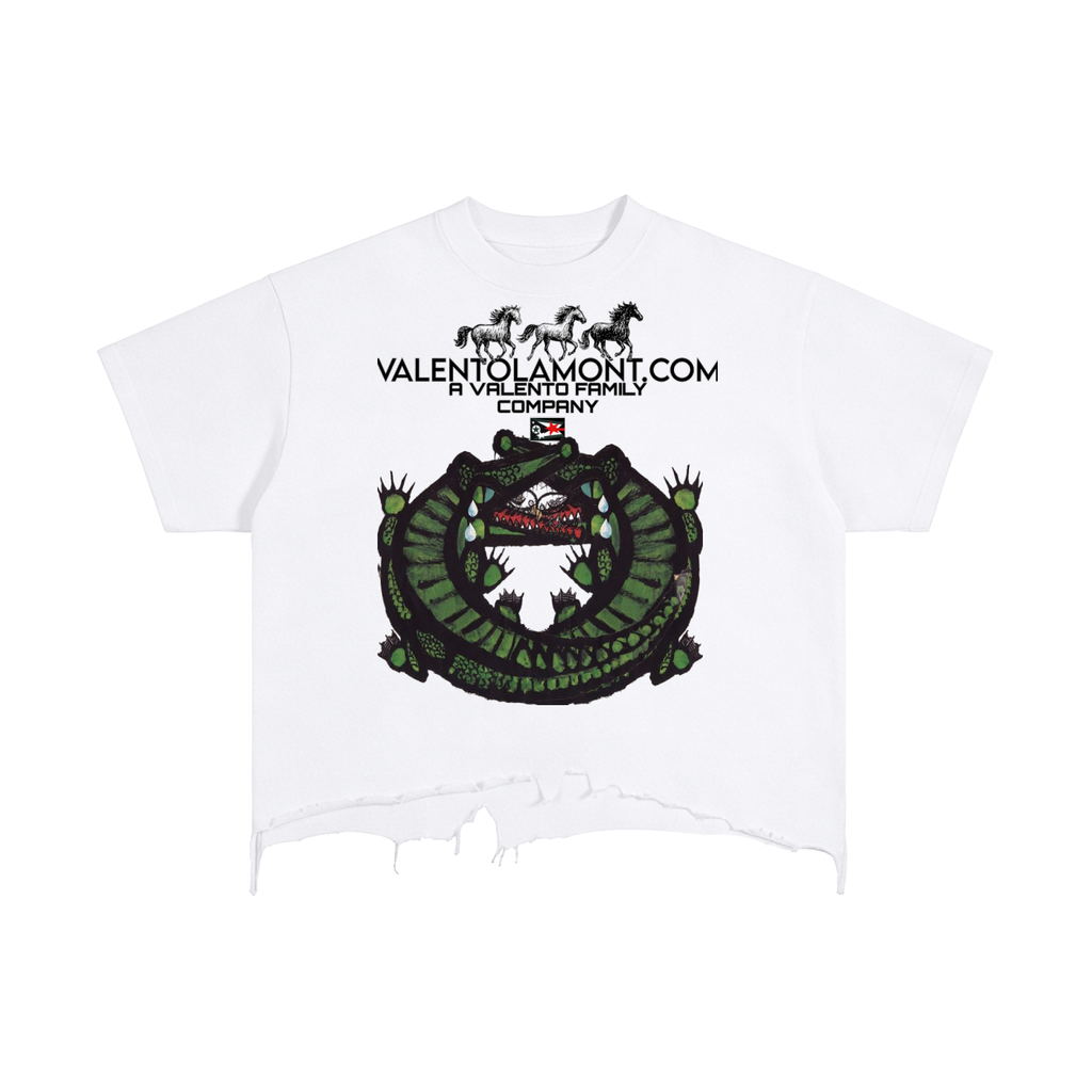 Vintage Wash Boxy Distressed Hem T-Shirt