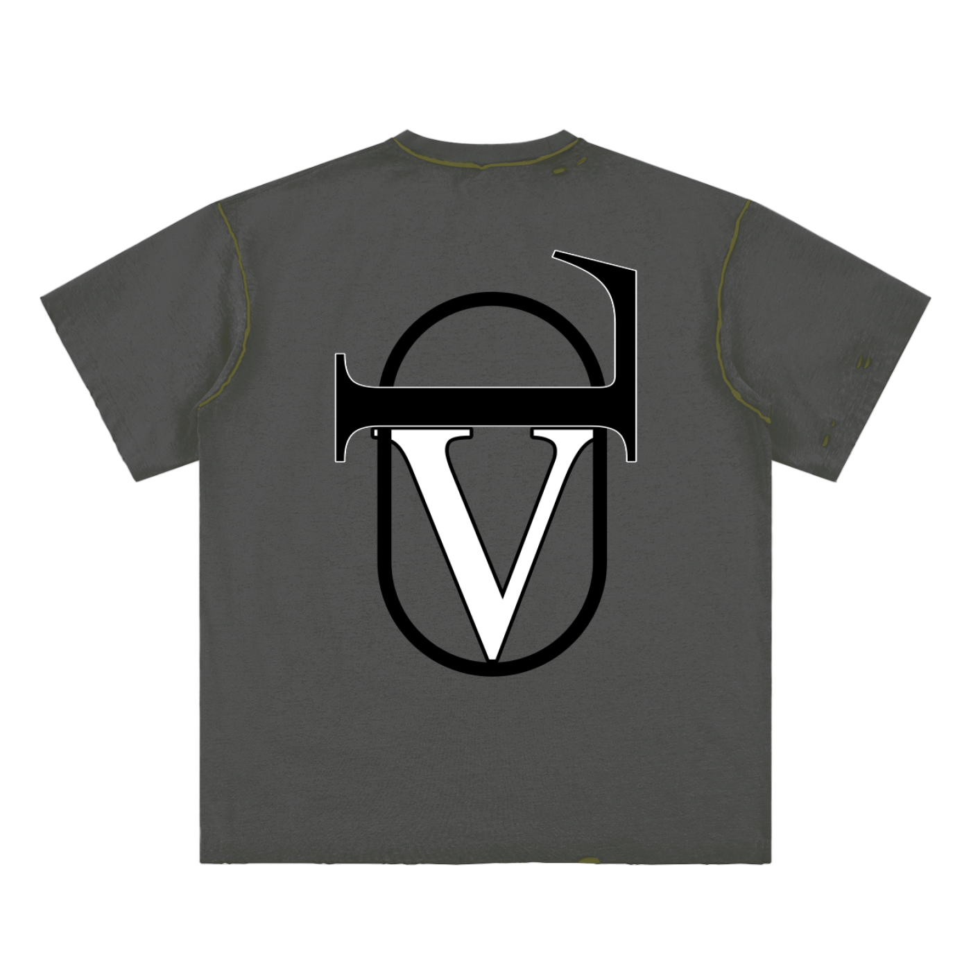 Hand-frayed Reversible T-shirt