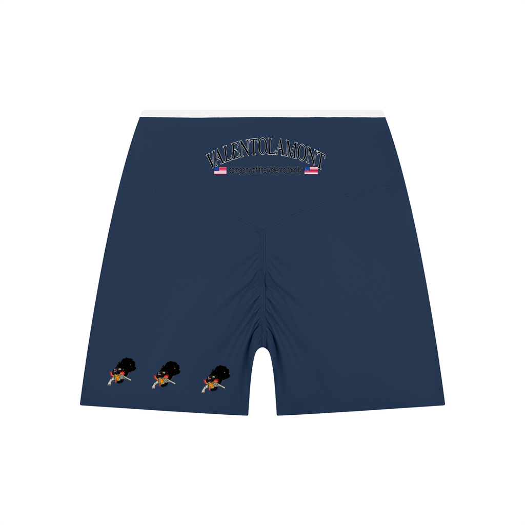 Women’s High Rise Color Block Yoga Shorts