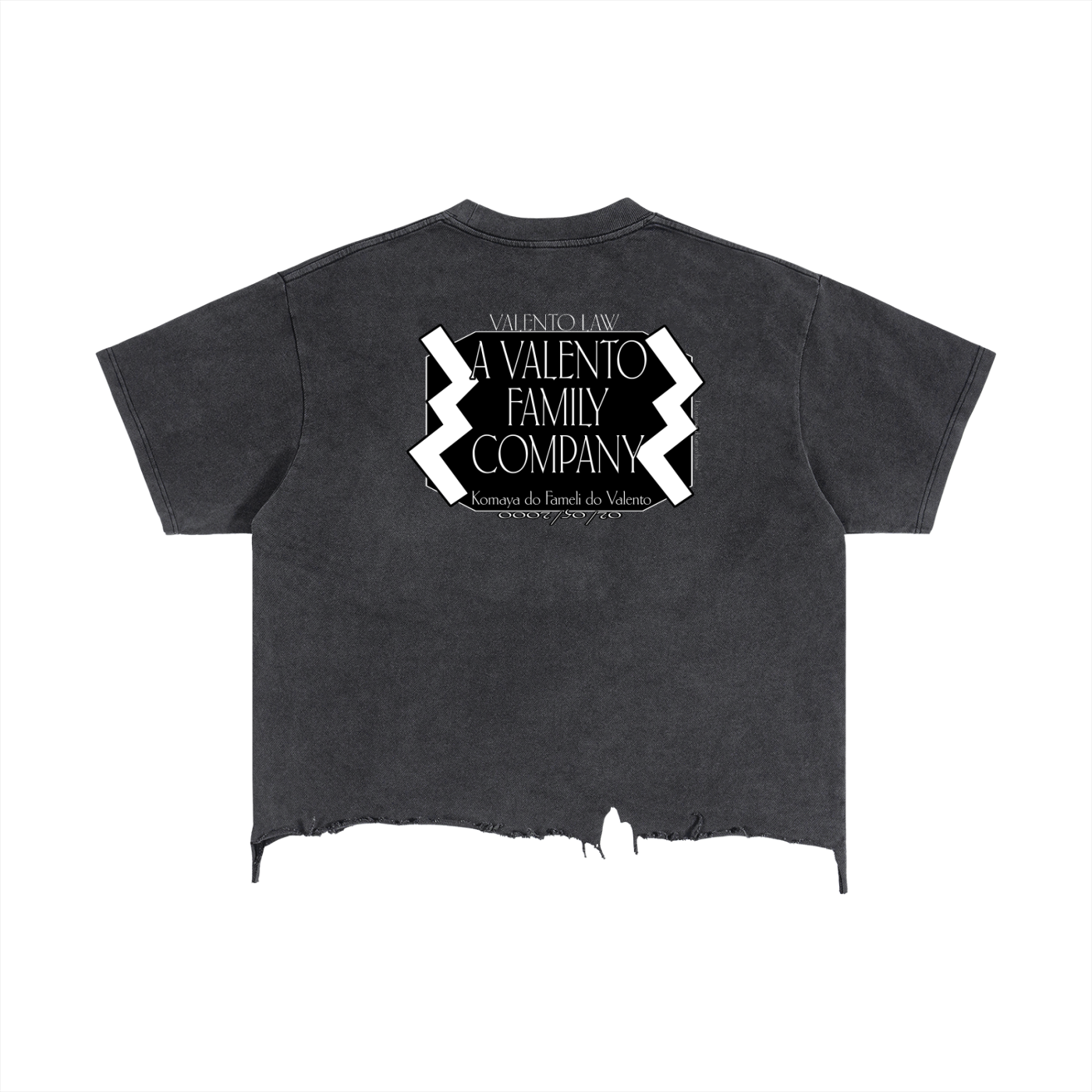 Vintage Wash Boxy Distressed Hem T-Shirt