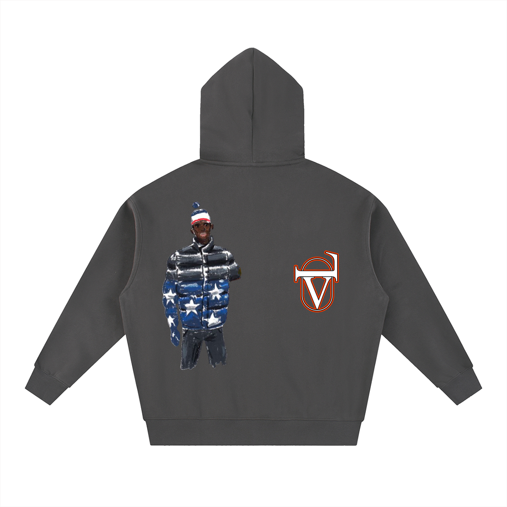 Essential Oversized Fleece Boxy Hoodie