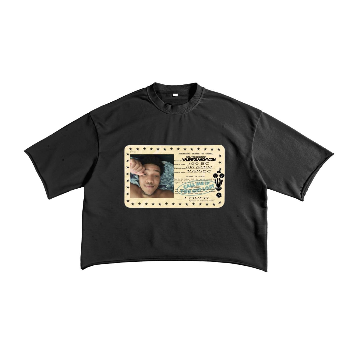 French Terry Raw Edge T-shirt