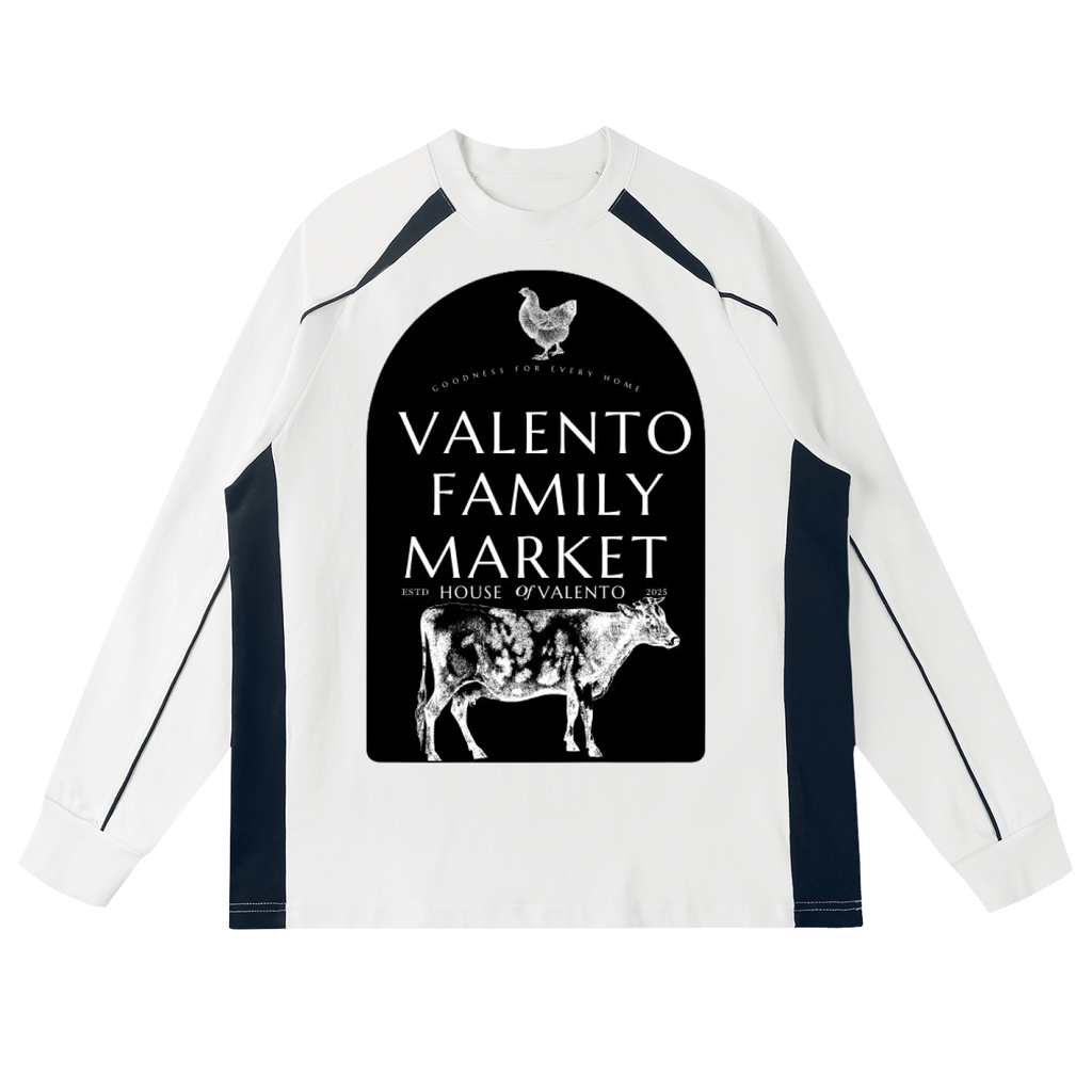 Contrast Panel Raglan Sweatshirt