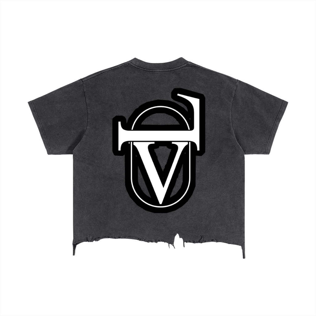 Vintage Wash Boxy Distressed Hem T-Shirt