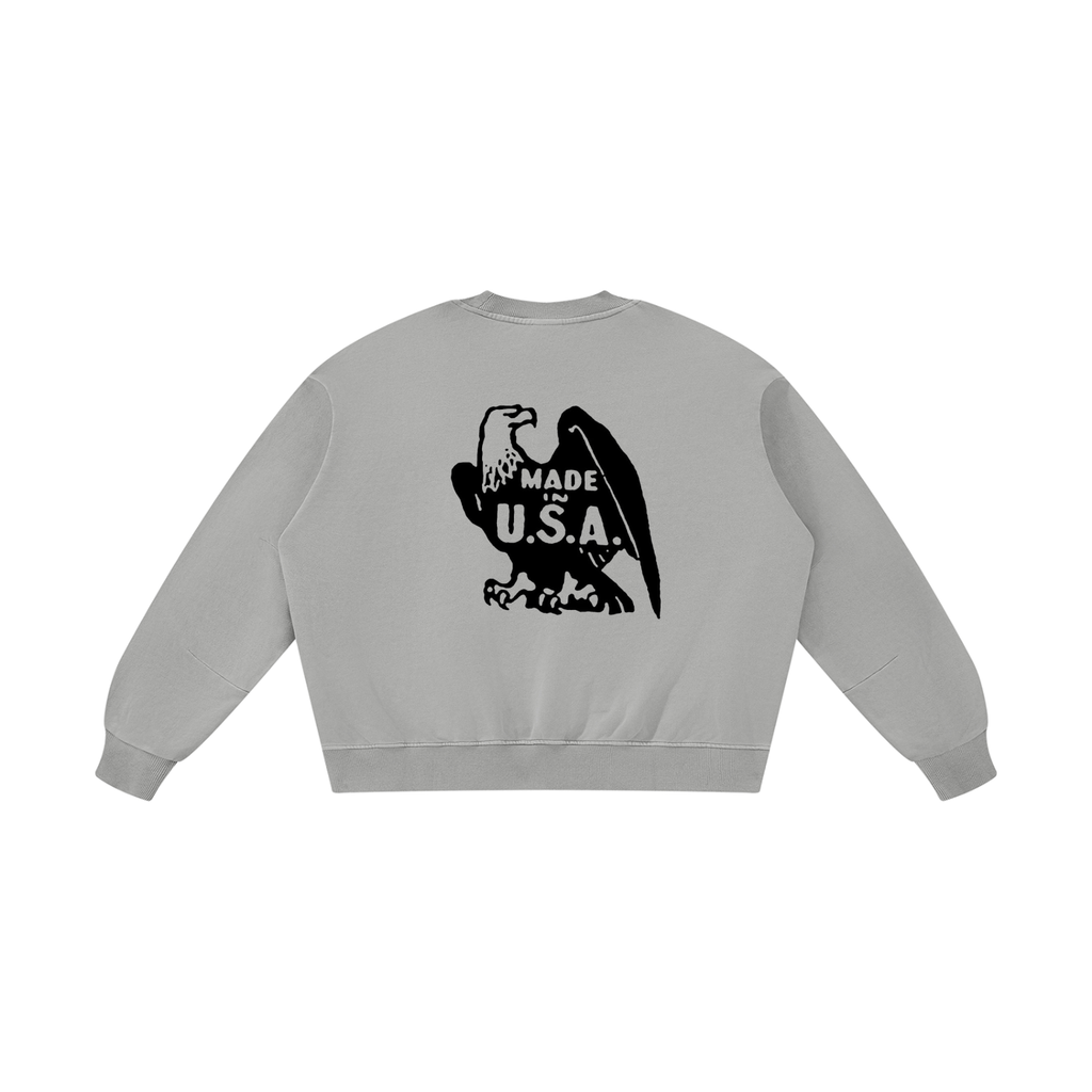 Unisex Boxy Vintage Washed Sweatshirt