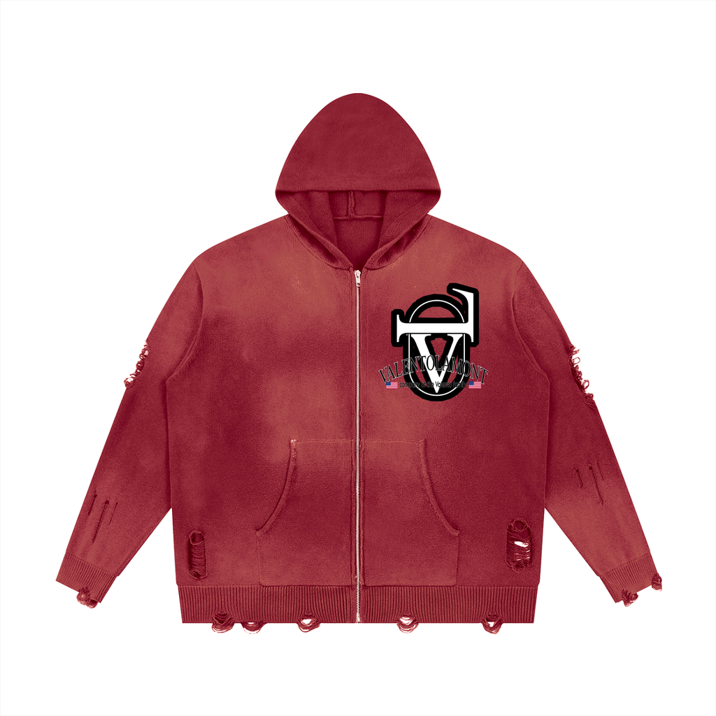 V Full Zip Sweater