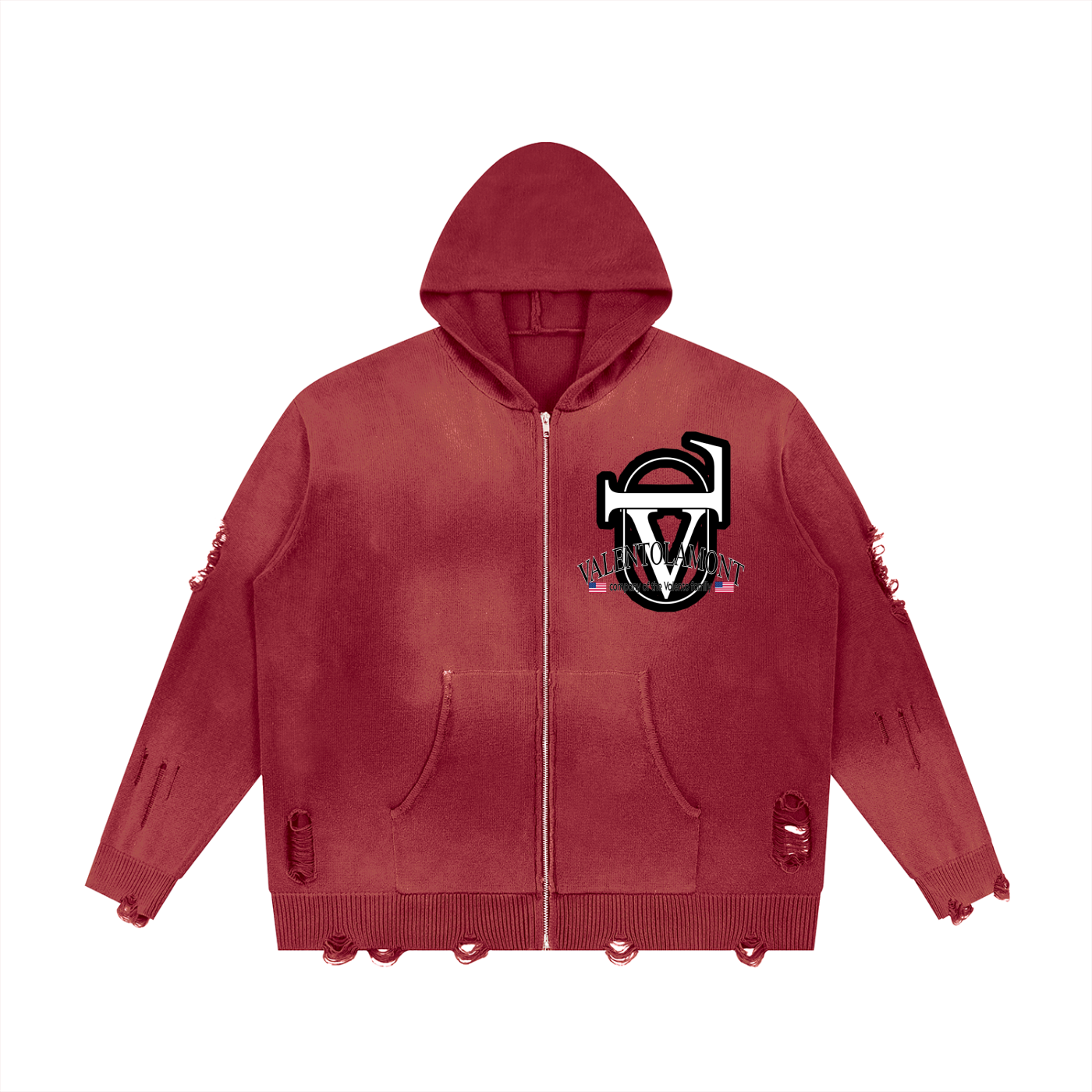 V Full Zip Sweater