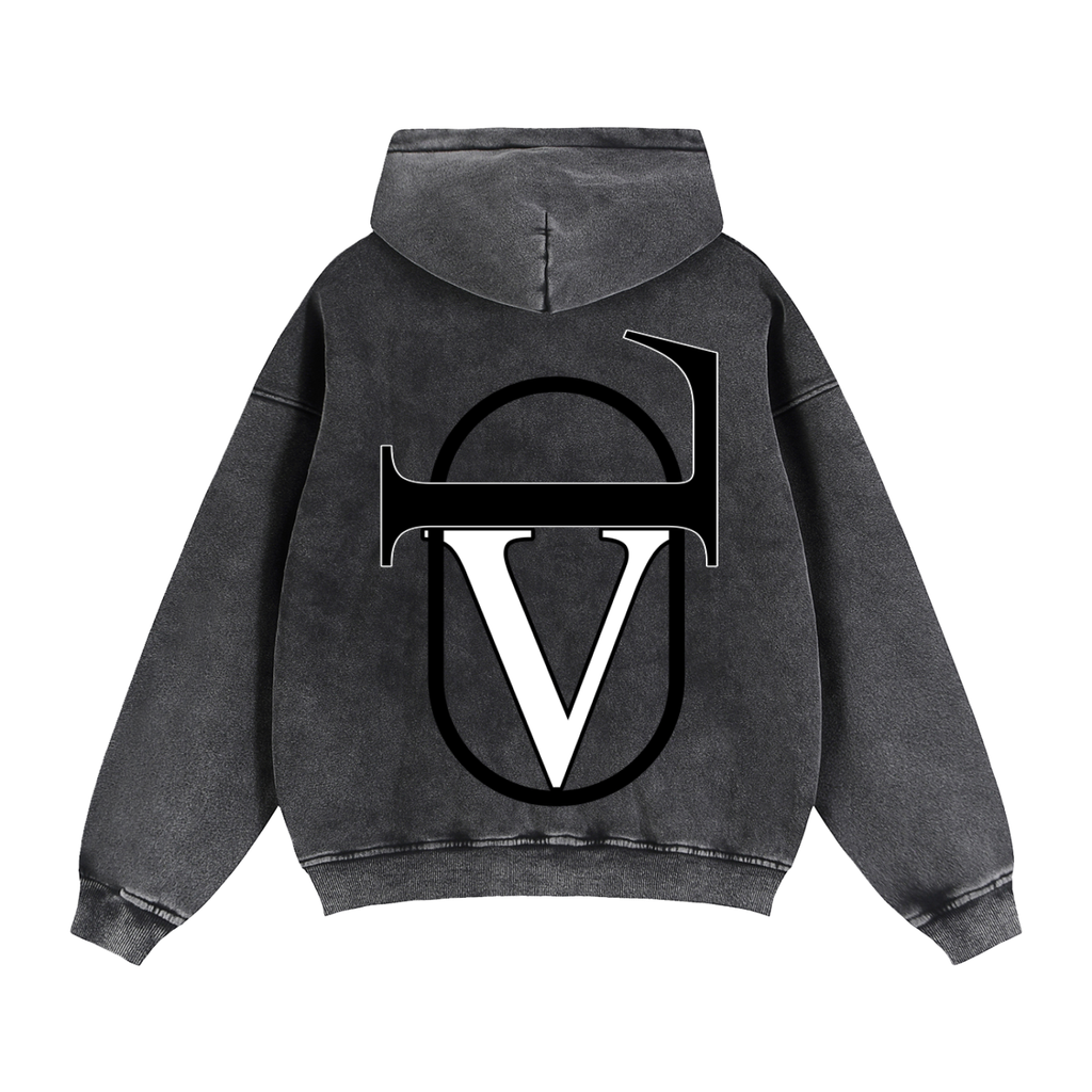 Zip-Through Boxy Fleece Hoodie