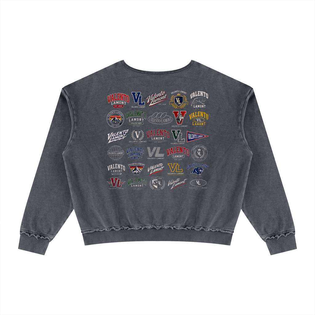 Unisex Raw Edge Crewneck Sweatshirt