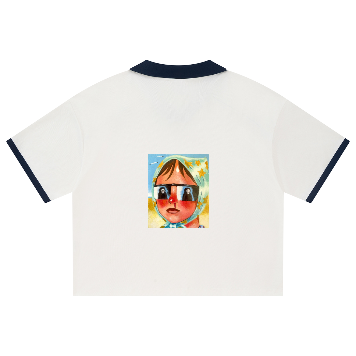 Unisex Collared Piping Boxy Soccer Jersey