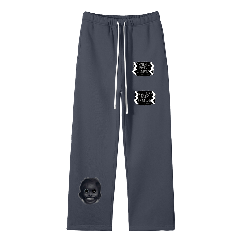 Unisex Solid Color Fleece Straight Leg Pants