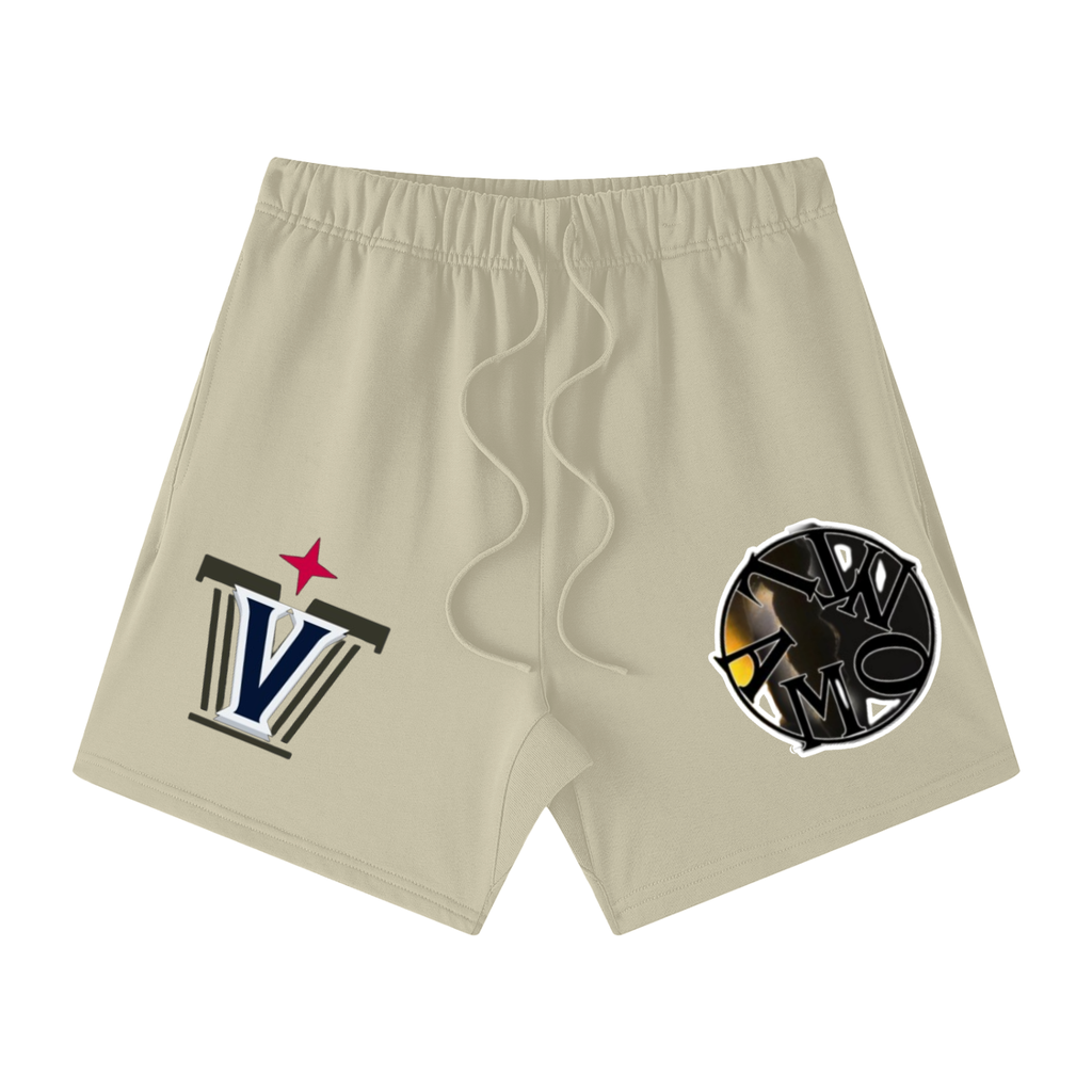 Unisex Earth Tone Loose Fit Cotton Shorts