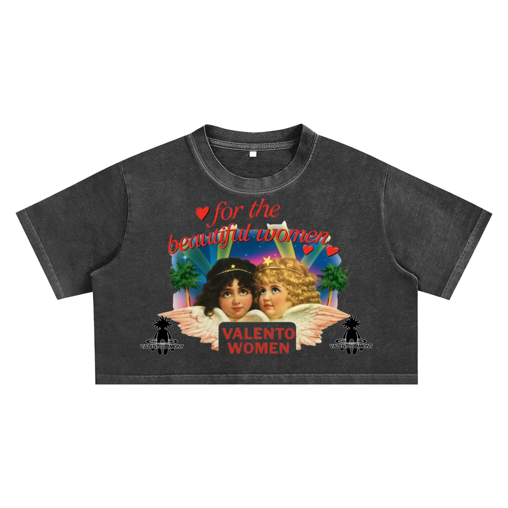 Snow Washed Crop Top