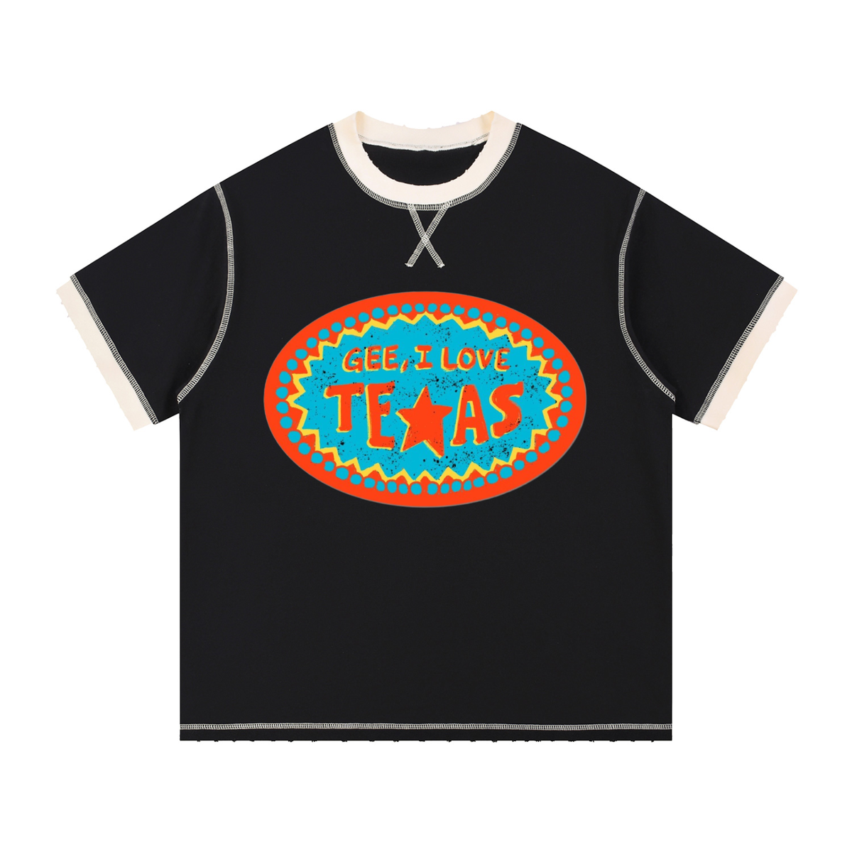 Unisex Contrast-Stitched Ringer T-Shirt