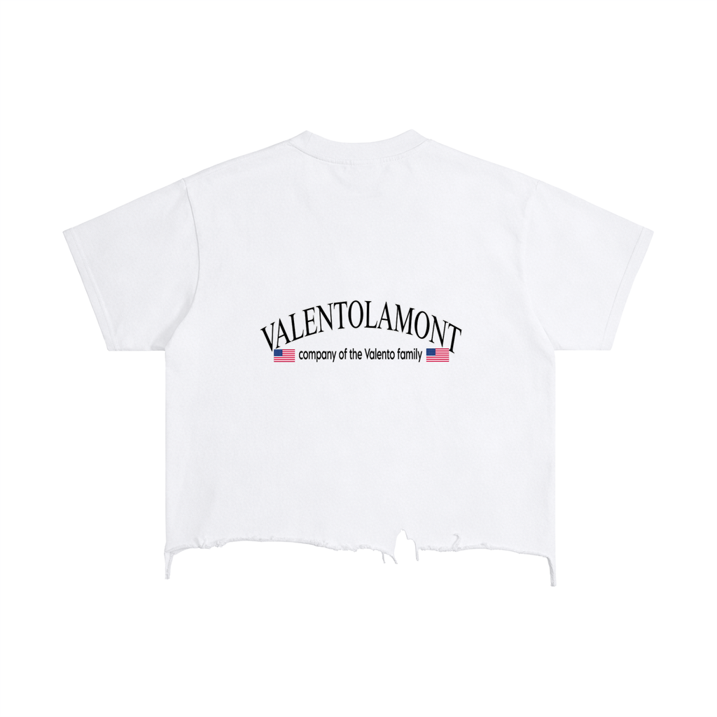 Vintage Wash Boxy Distressed Hem T-Shirt