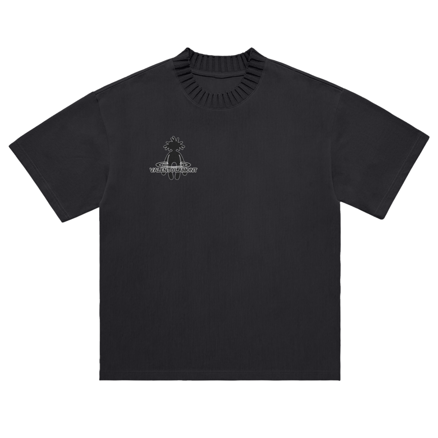 Heavyweight Knitted Round Neck T-Shirt - 305 GSM