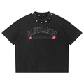 Unisex Washed Boxy Studded T-Shirt