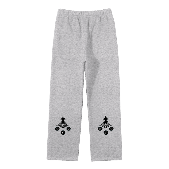 Streetwear Unisex Solid Color Fleece Straight Leg Pants