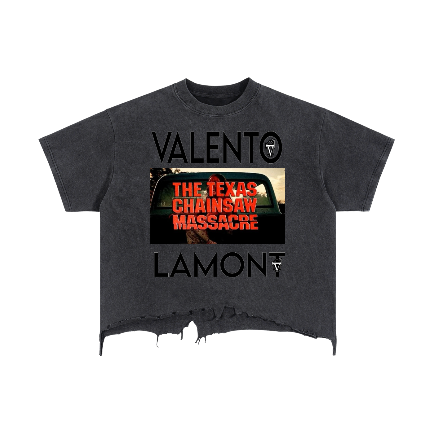 Vintage Wash Boxy Distressed Hem T-Shirt
