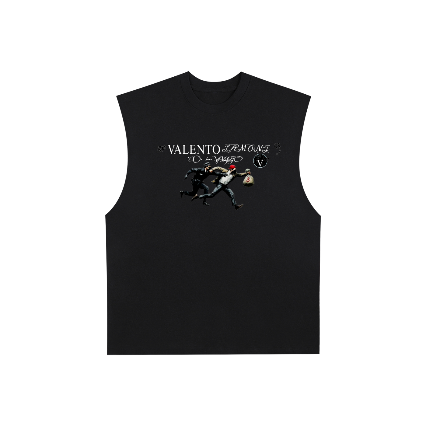 Raw Edge Cotton Tank Top