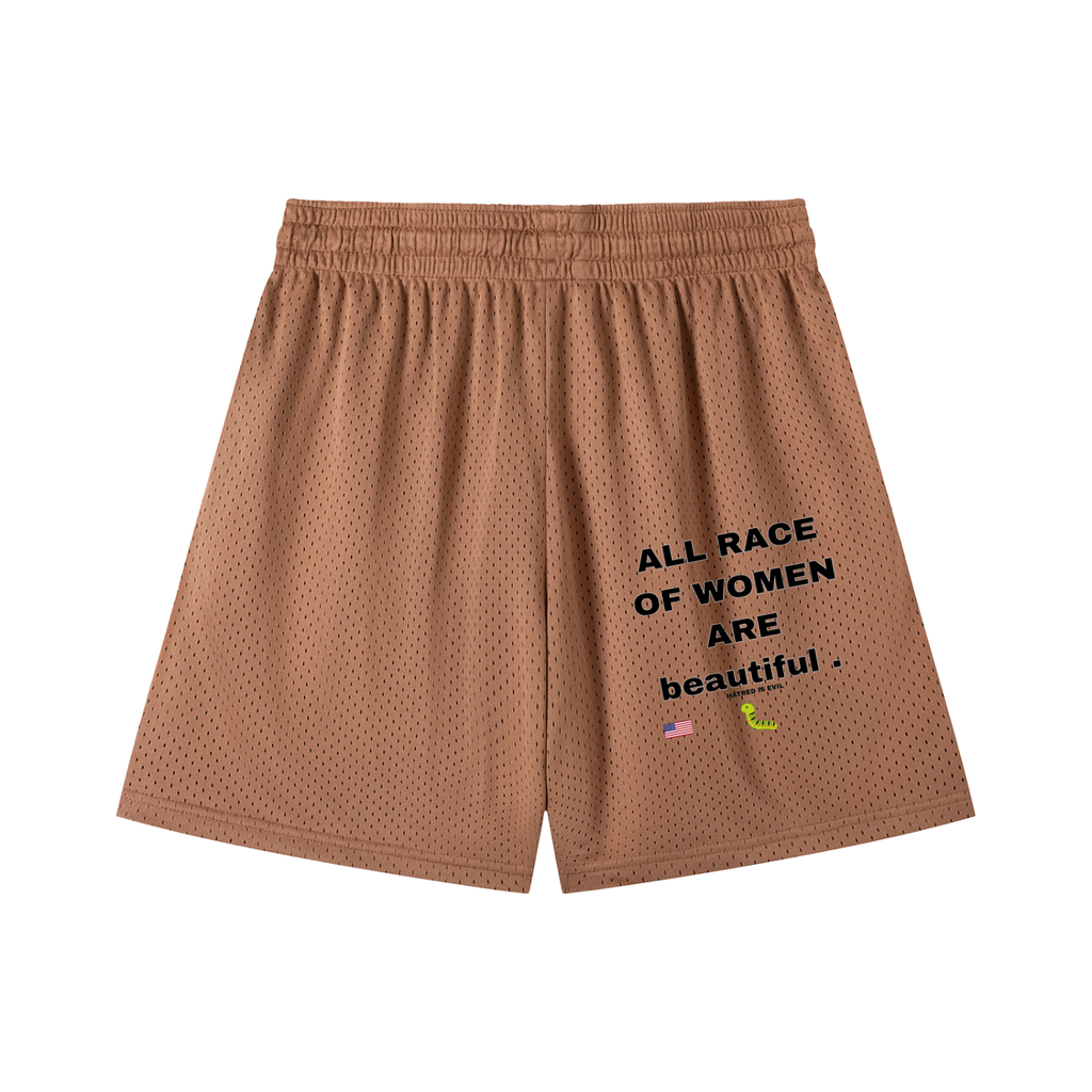 Mesh Drawstring Shorts