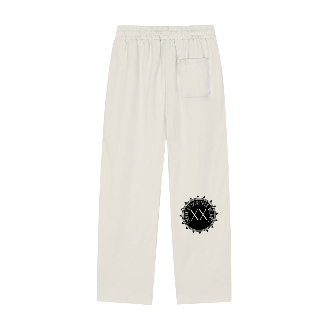 Reflection Striped Straight-Leg Sweatpants