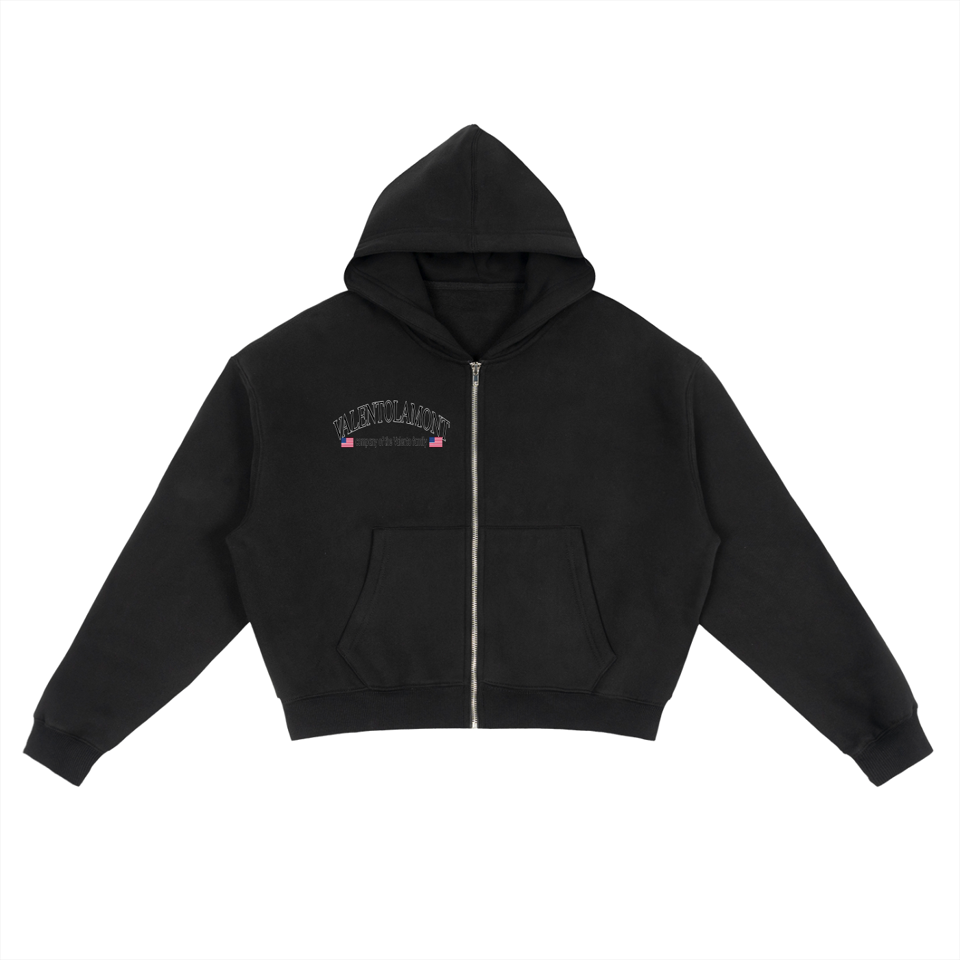 Fleece Zip-Up Boxy Hoodie