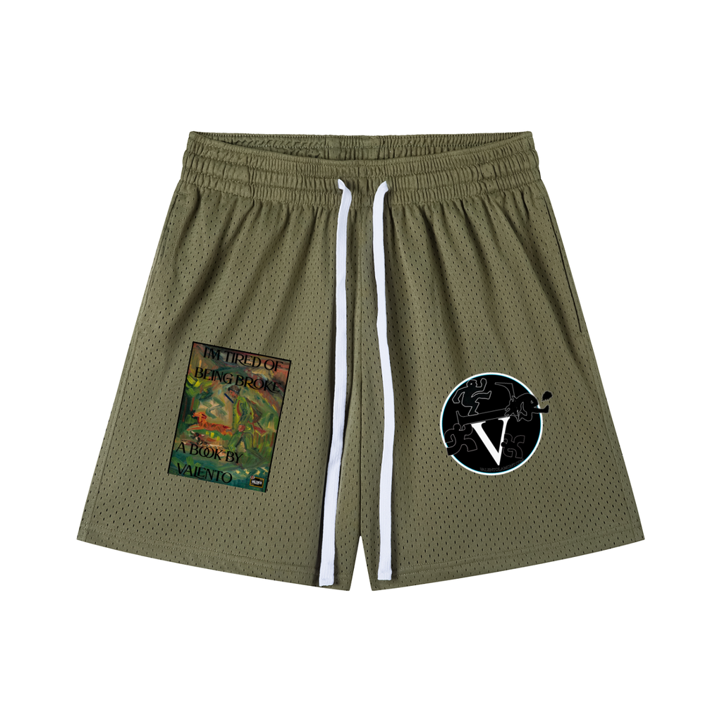 Mesh Drawstring Shorts