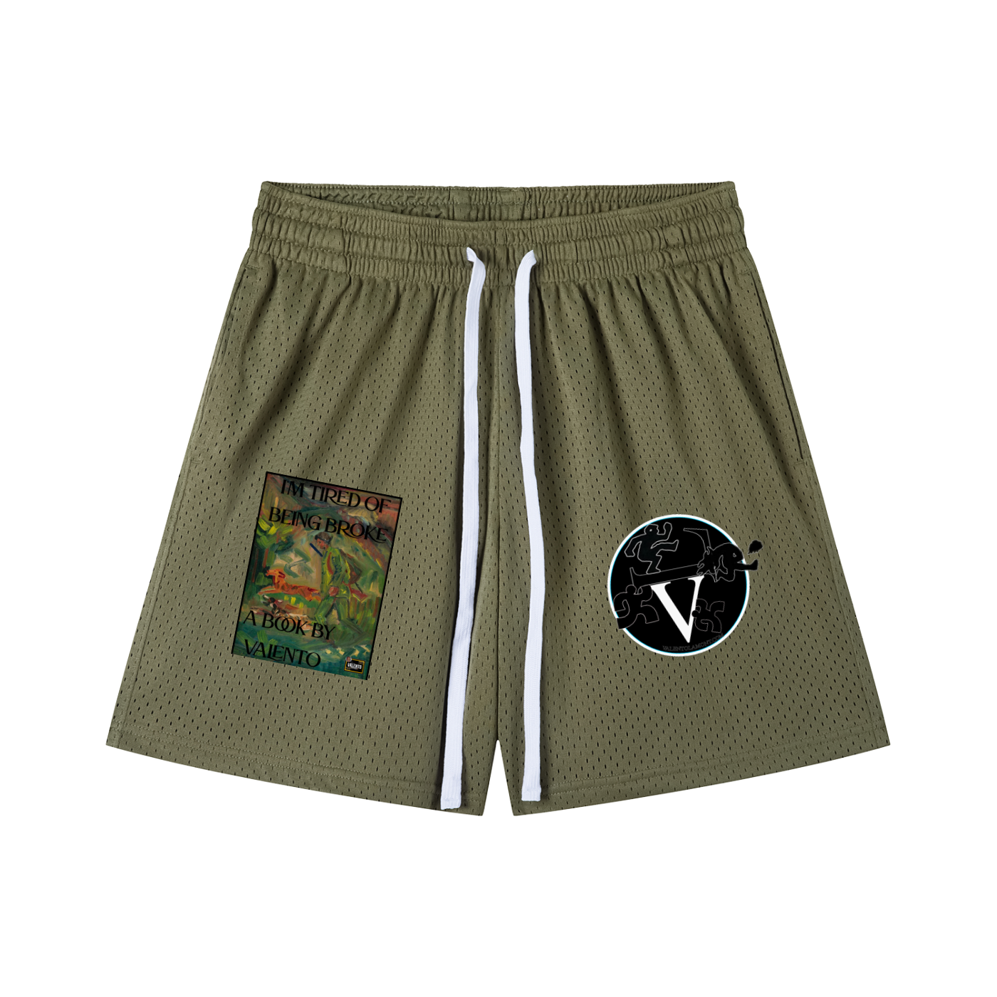 Mesh Drawstring Shorts