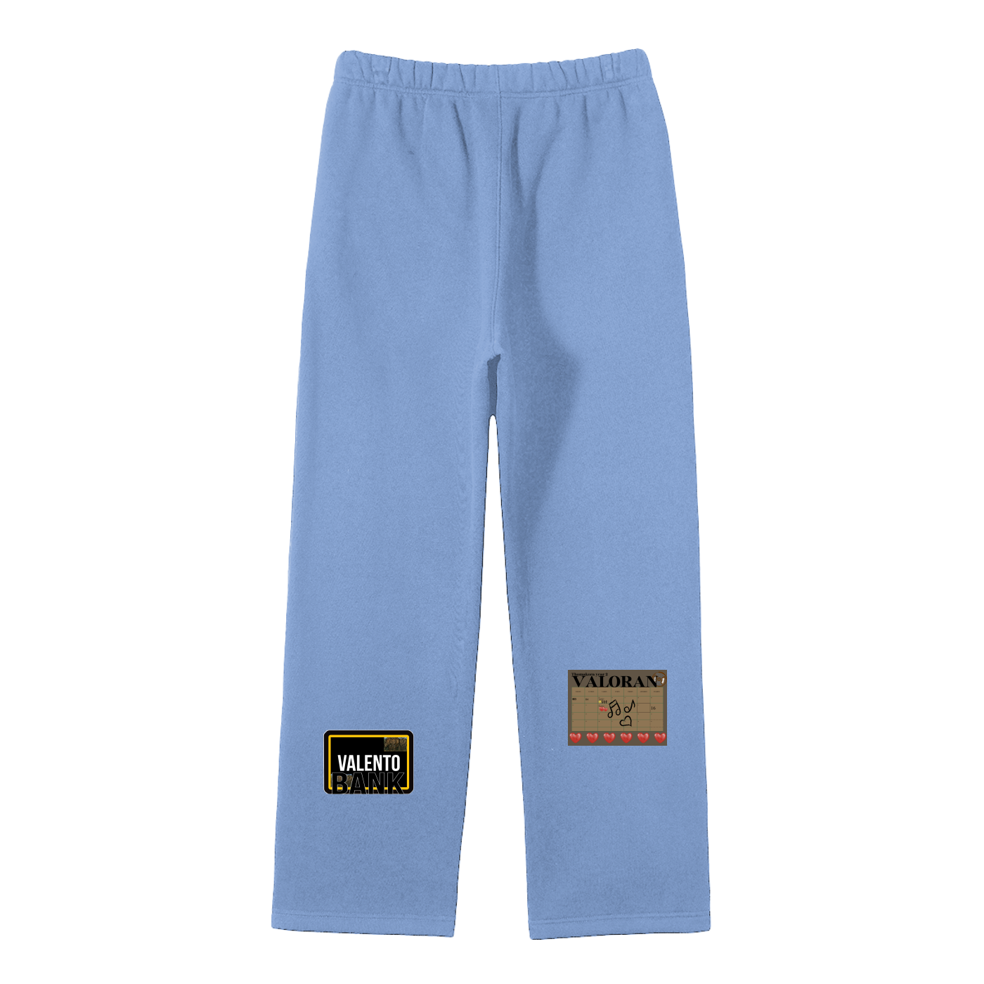 Unisex Solid Color Fleece Straight Leg Pants