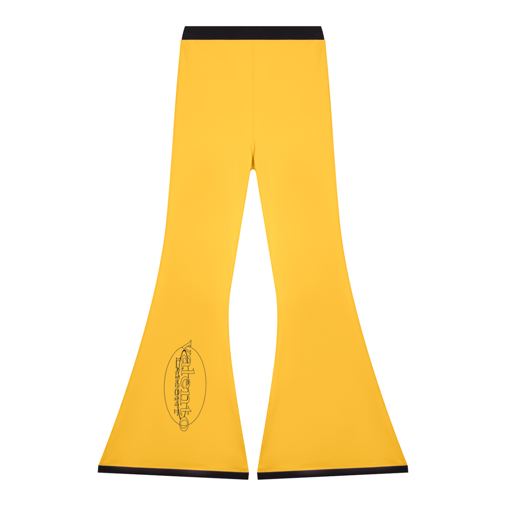 Women's Color Block Flared Yoga Leggings