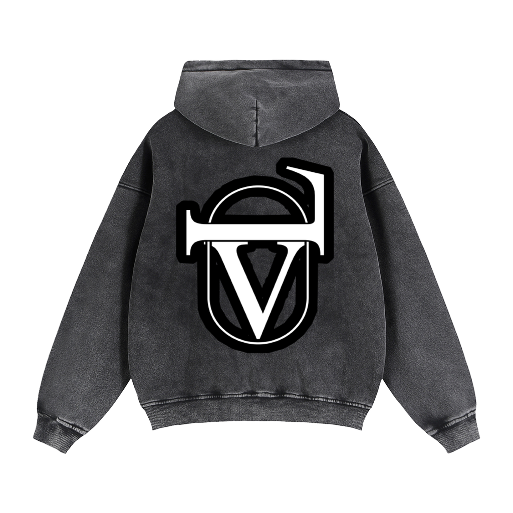 Zip-Through Boxy Fleece Hoodie