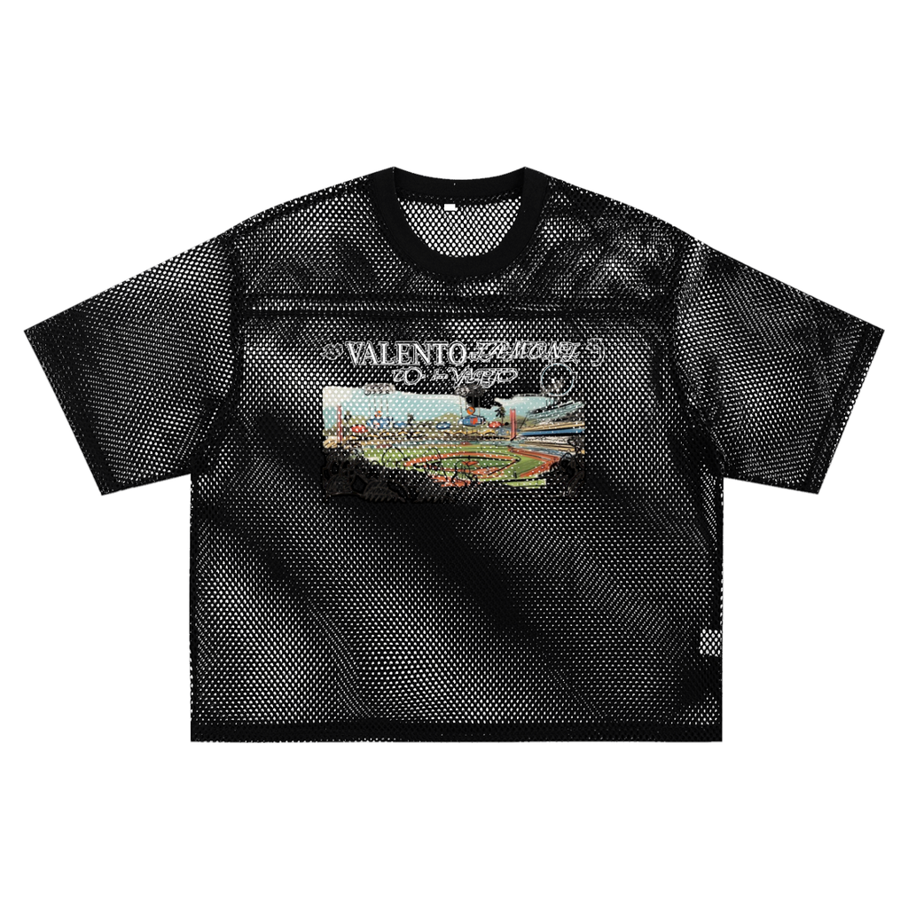 See-through Boxy Net T-shirt