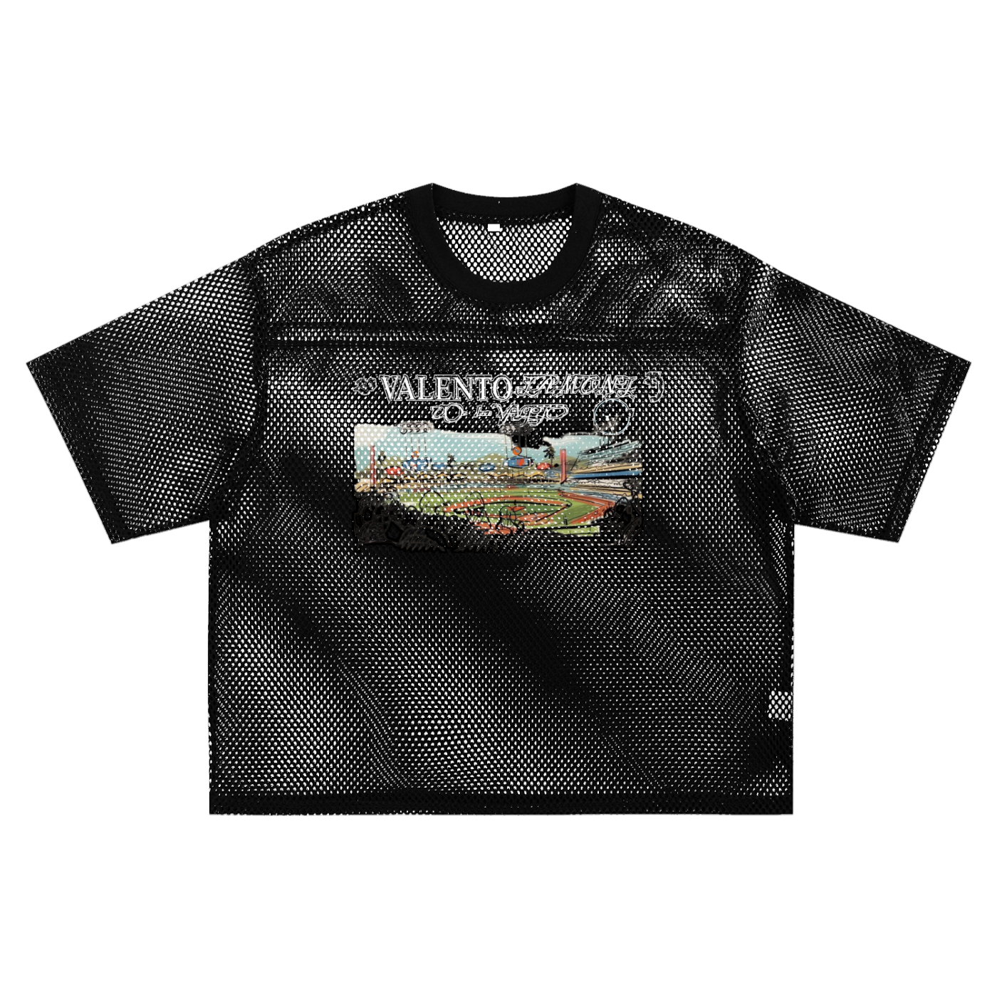 See-through Boxy Net T-shirt